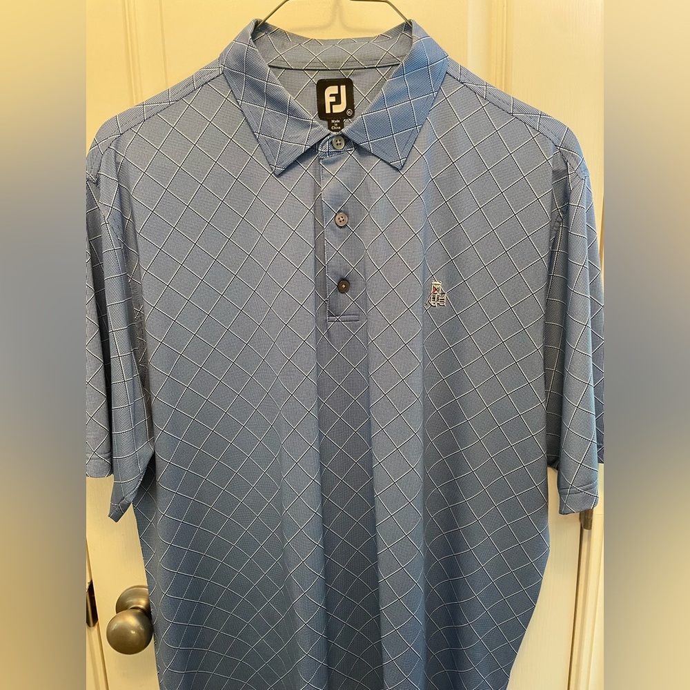 FootJoy Blue Polo Shirt with Sporty Design